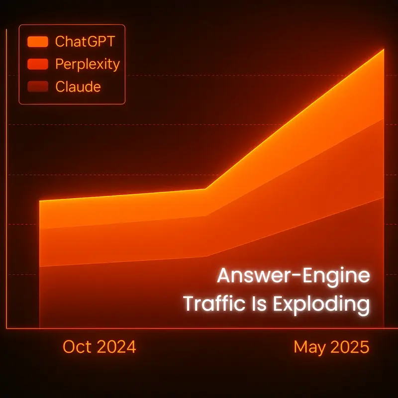 Answer-Engine Traffic Is Exploding