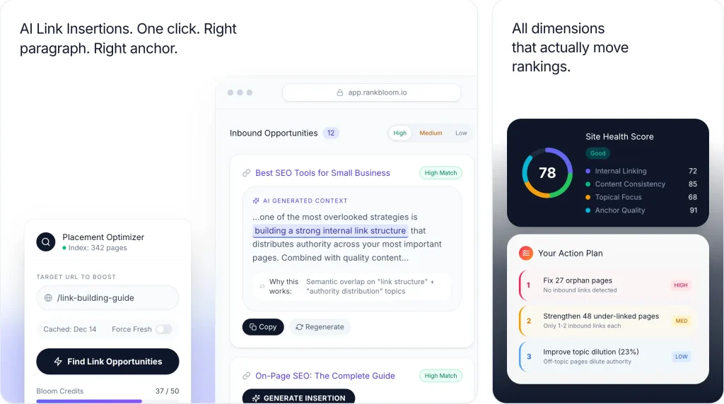 RankBloom Functionality